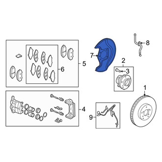 Acura OE - Front Brake Dust Shield