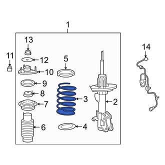 Acura OE - Front Left Coil Spring