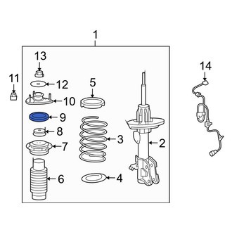 Acura OE - Front Suspension Strut Bearing