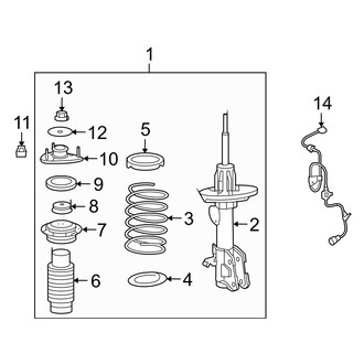Acura OE - Front Suspension - Struts & Components