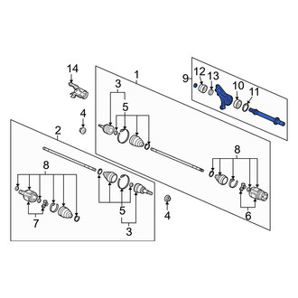 Acura OE - Front CV Intermediate Shaft