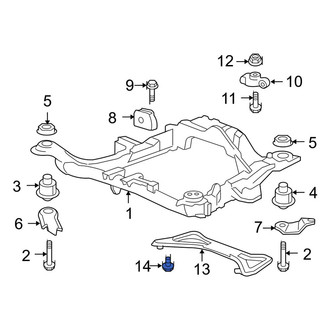 Acura OE - Suspension Crossmember Reinforcement Bolt