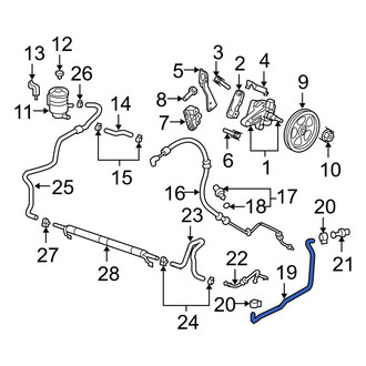 Acura OE - Front Power Steering Cooler