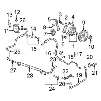 Acura OE - Power Steering Hose Clamp