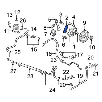 Acura OE - Front Power Steering Pump Bracket