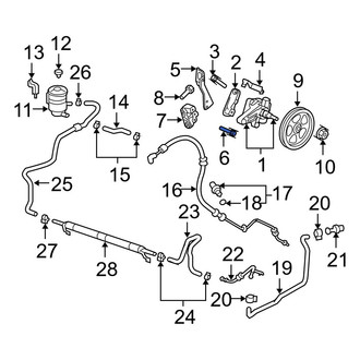 Acura OE - Rear Power Steering Pump Mounting Bolt