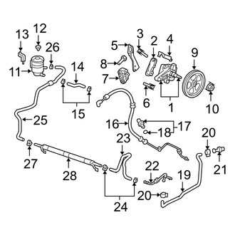 Acura OE - Steering Gear & Linkage - Pump & Hoses