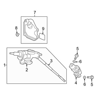 Acura OE - Steering Column Assembly