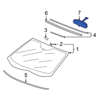 Acura OE - Front Interior Rear View Mirror