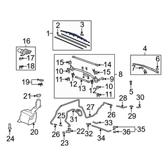 Acura OE - Front Left Wiper Blade