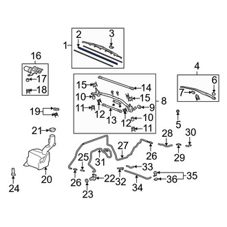 Acura OE - Front Right Wiper Blade Refill Set