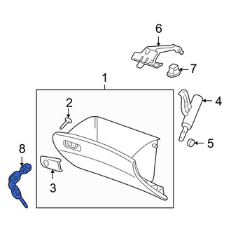 Acura OE - Glove Box Lock Kit