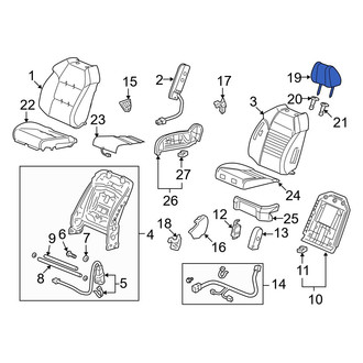 Acura OE - Front Left Headrest