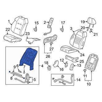 Acura OE - Front Right Seat Back Frame