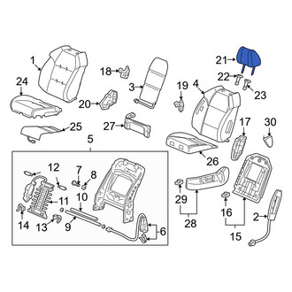 Acura OE - Front Left Headrest