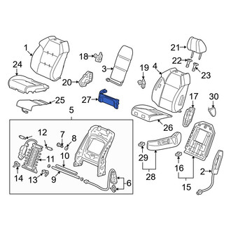 Acura OE - Front Left Seat Frame Trim Panel