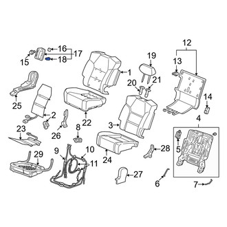 Acura OE - Right Seat Belt Guide Clip
