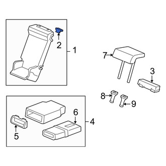 Acura OE - Seat Arm Rest Base Clip