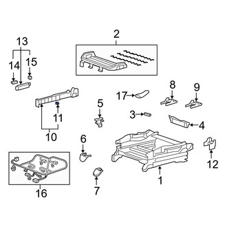 Acura OE - Right Seat Track Cover Clip