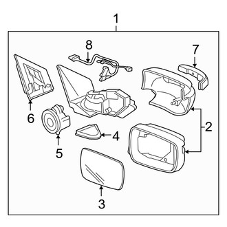 Acura OE - Front Door - Outside Mirrors