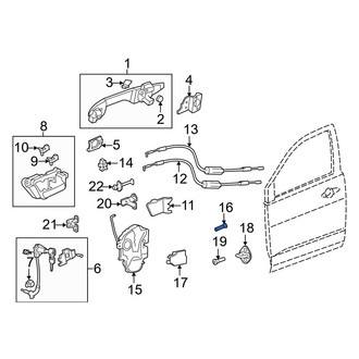 Acura OE - Door Latch Screw