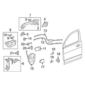 Acura OE - Front Door - Lock & Hardware