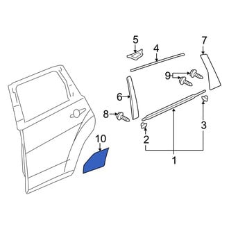 Acura OE - Rear Right Stone Deflector