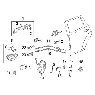 Acura OE - Exterior Door Handle Gasket