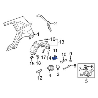 Acura OE - Rear Quarter Panel Air Vent Grille