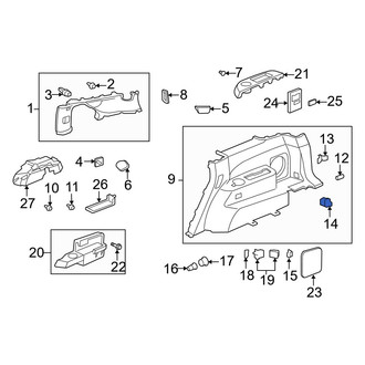 Acura OE - Rear Tie Down Hook