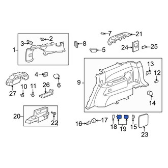 Acura OE - Rear Tie Down Hook
