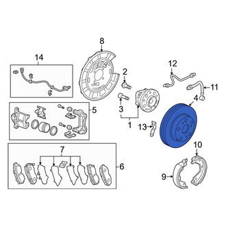 Acura OE - Rear Disc Brake Rotor