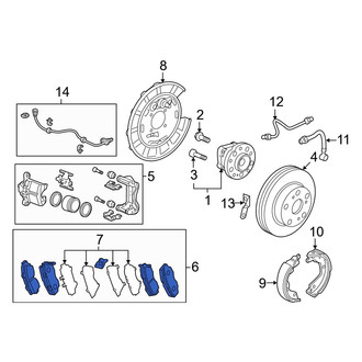 Acura OE - Rear Disc Brake Pad Set