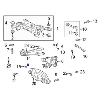 Acura OE - Suspension Ball Joint Nut & Washer