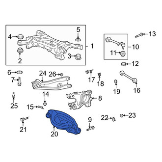 Acura OE - Rear Right Lower Rearward Suspension Control Arm