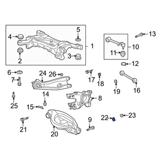 Acura OE - Rear Lower Alignment Camber Adjusting Eccentric