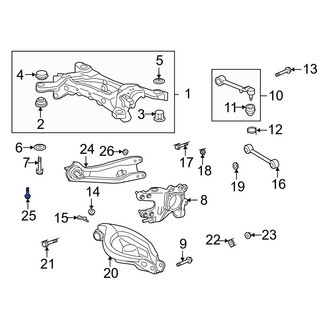 Acura OE - Suspension Trailing Arm Bolt