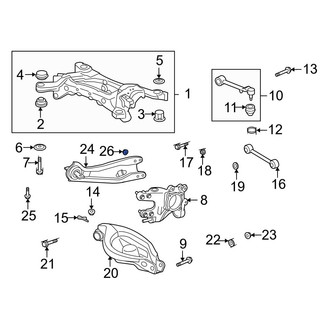 Acura OE - Suspension Trailing Arm Nut