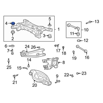 Acura OE - Rear Upper Suspension Crossmember Insulator