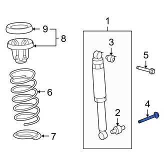 Acura OE - Lower Suspension Strut Fork Bolt