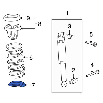 Acura OE - Lower Coil Spring Insulator