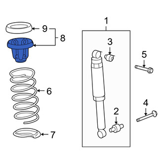 Acura OE - Rear Coil Spring Damper