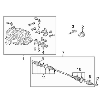 Acura OE - Rear Suspension - Axle & Differential