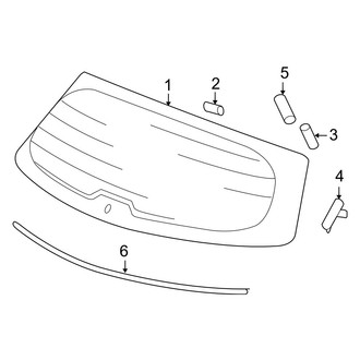 Acura OE - Lift Gate - Glass