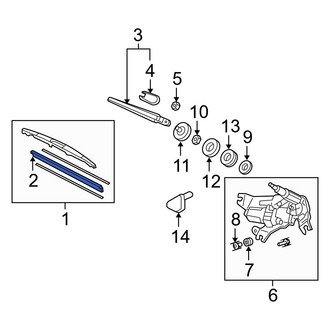 Acura OE - Rear Wiper Blade