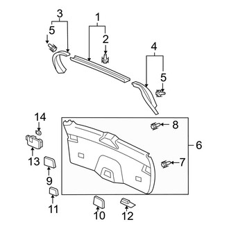 Acura OE - Lift Gate - Interior Trim