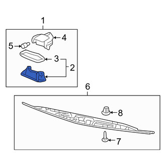 Acura OE - Rear License Plate Light Lens