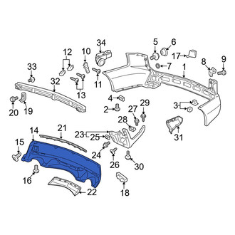 Acura OE - Rear Lower Bumper Cover