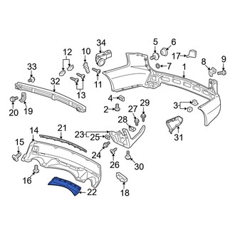 Acura OE - Rear Valance Panel