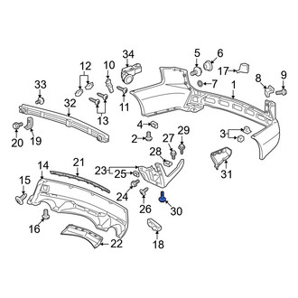 Acura OE - Front Bumper Cover Screw